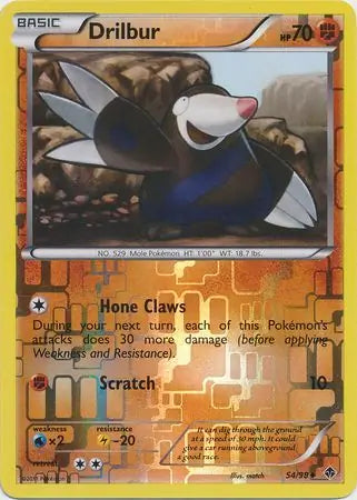 Drilbur 54/98 (Emerging Powers)  - Reverse Holofoil | Good Games Adelaide SA