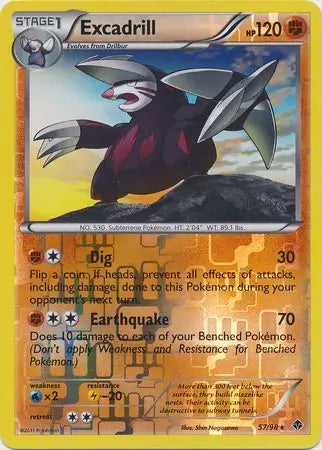 Excadrill 57/98 (Emerging Powers)  - Reverse Holofoil | Good Games Adelaide SA