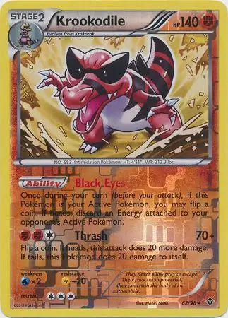 Krookodile 62/98 (Emerging Powers)  - Reverse Holofoil | Good Games Adelaide SA