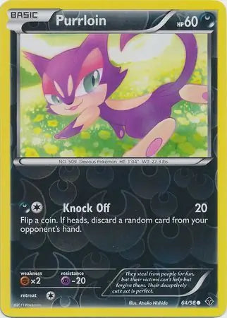 Purrloin 64/98 (Emerging Powers)  - Reverse Holofoil | Good Games Adelaide SA