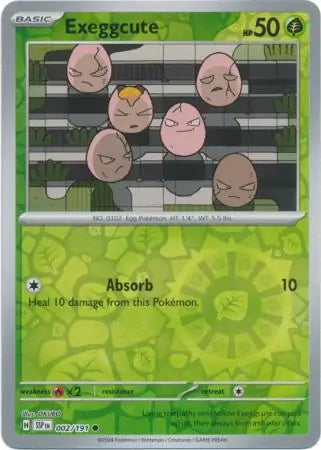 Exeggcute 002 191 002/191 (SV08: Surging Sparks)  - Reverse Holofoil | Good Games Adelaide SA
