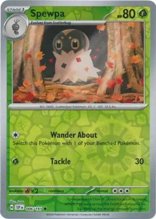 Spewpa 006/191 (SV08: Surging Sparks)  - Reverse Holofoil | Good Games Adelaide SA