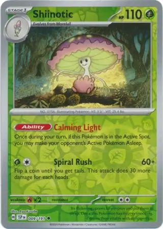 Shiinotic 009/191 (SV08: Surging Sparks)  - Reverse Holofoil | Good Games Adelaide SA