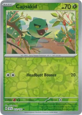 Capsakid 012/191 (SV08: Surging Sparks)  - Reverse Holofoil | Good Games Adelaide SA