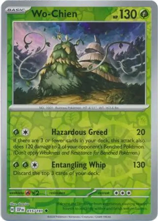 Wo-Chien 015/191 (SV08: Surging Sparks)  - Reverse Holofoil | Good Games Adelaide SA