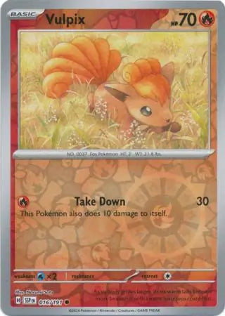 Vulpix 016/191 (SV08: Surging Sparks)  - Reverse Holofoil | Good Games Adelaide SA