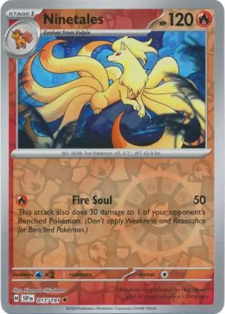 Ninetales 017/191 (SV08: Surging Sparks)  - Reverse Holofoil | Good Games Adelaide SA