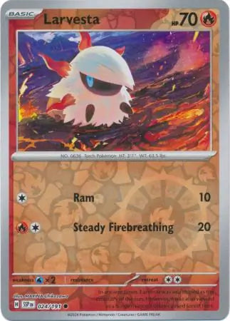 Larvesta 024/191 (SV08: Surging Sparks)  - Reverse Holofoil | Good Games Adelaide SA
