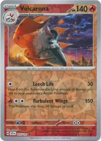 Volcarona 025/191 (SV08: Surging Sparks)  - Reverse Holofoil | Good Games Adelaide SA