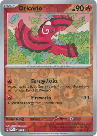 Oricorio 026/191 (SV08: Surging Sparks)  - Reverse Holofoil | Good Games Adelaide SA