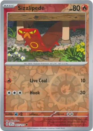 Sizzlipede 027/191 (SV08: Surging Sparks)  - Reverse Holofoil | Good Games Adelaide SA