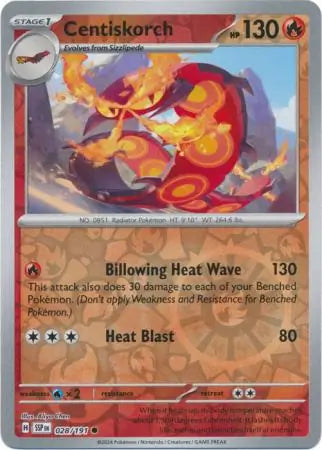 Centiskorch 028/191 (SV08: Surging Sparks)  - Reverse Holofoil | Good Games Adelaide SA