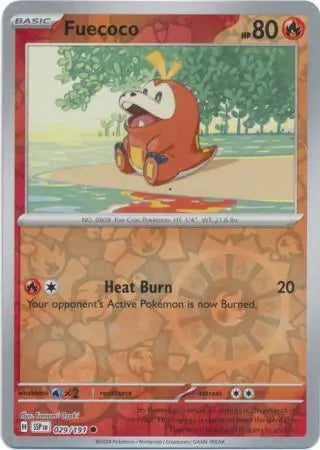 Fuecoco 029/191 (SV08: Surging Sparks)  - Reverse Holofoil | Good Games Adelaide SA