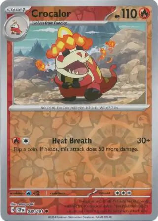 Crocalor 030/191 (SV08: Surging Sparks)  - Reverse Holofoil | Good Games Adelaide SA