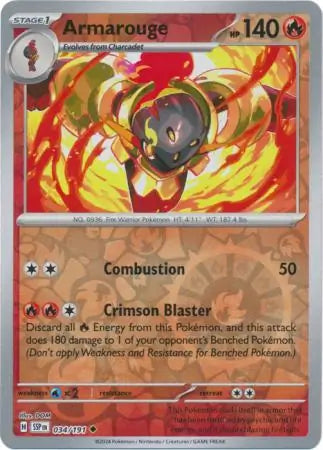 Armarouge 034/191 (SV08: Surging Sparks)  - Reverse Holofoil | Good Games Adelaide SA
