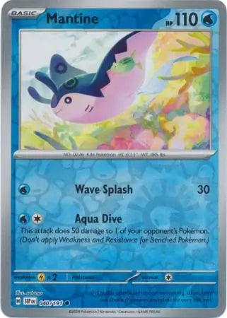 Mantine 040/191 (SV08: Surging Sparks)  - Reverse Holofoil | Good Games Adelaide SA