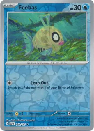 Feebas 041/191 (SV08: Surging Sparks)  - Reverse Holofoil | Good Games Adelaide SA