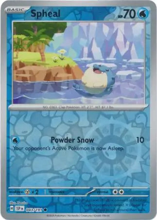 Spheal 043/191 (SV08: Surging Sparks)  - Reverse Holofoil | Good Games Adelaide SA