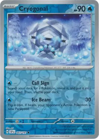 Cryogonal 047/191 (SV08: Surging Sparks)  - Reverse Holofoil | Good Games Adelaide SA