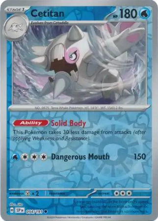 Cetitan 054/191 (SV08: Surging Sparks)  - Reverse Holofoil | Good Games Adelaide SA