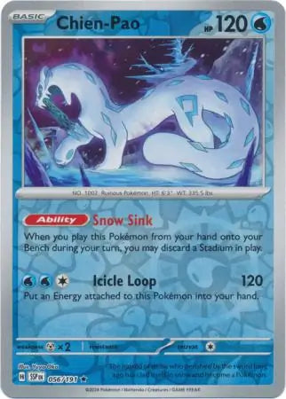 Chien-Pao 056/191 (SV08: Surging Sparks)  - Reverse Holofoil | Good Games Adelaide SA