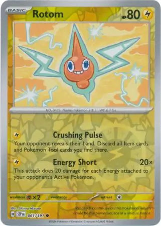 Rotom 061/191 (SV08: Surging Sparks)  - Reverse Holofoil | Good Games Adelaide SA