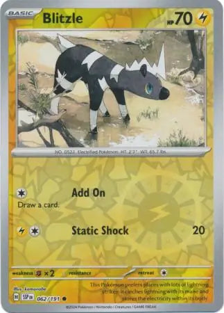 Blitzle 062/191 (SV08: Surging Sparks)  - Reverse Holofoil | Good Games Adelaide SA