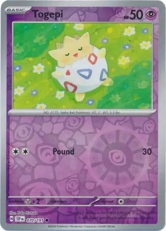 Togepi 070/191 (SV08: Surging Sparks)  - Reverse Holofoil | Good Games Adelaide SA