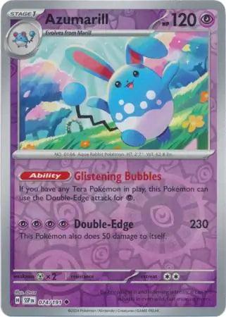 Azumarill 074/191 (SV08: Surging Sparks)  - Reverse Holofoil | Good Games Adelaide SA