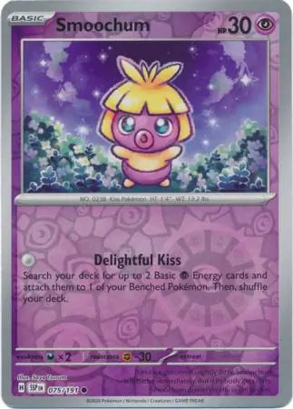 Smoochum 075/191 (SV08: Surging Sparks)  - Reverse Holofoil | Good Games Adelaide SA