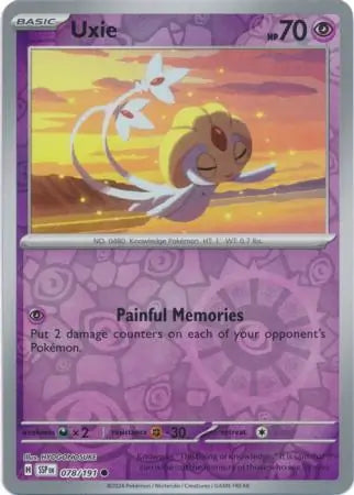 Uxie 078/191 (SV08: Surging Sparks)  - Reverse Holofoil | Good Games Adelaide SA