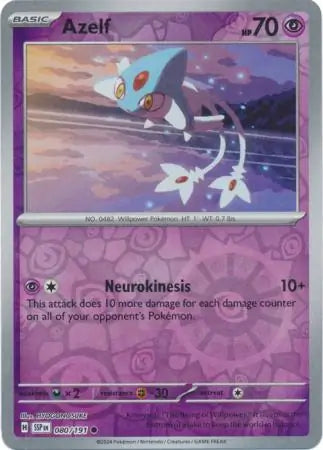 Azelf 080/191 (SV08: Surging Sparks)  - Reverse Holofoil | Good Games Adelaide SA
