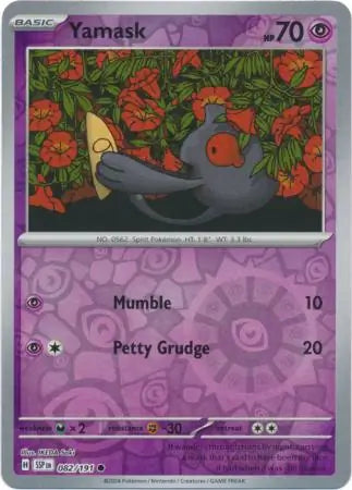 Yamask 082/191 (SV08: Surging Sparks)  - Reverse Holofoil | Good Games Adelaide SA