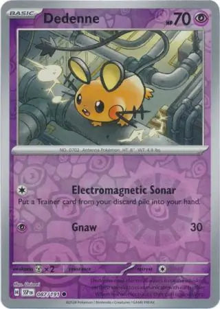 Dedenne 087/191 (SV08: Surging Sparks)  - Reverse Holofoil | Good Games Adelaide SA