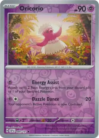 Oricorio 089/191 (SV08: Surging Sparks)  - Reverse Holofoil | Good Games Adelaide SA