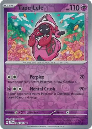 Tapu Lele 092/191 (SV08: Surging Sparks)  - Reverse Holofoil | Good Games Adelaide SA
