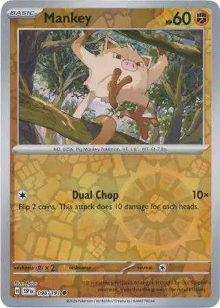 Mankey 098/191 (SV08: Surging Sparks)  - Reverse Holofoil | Good Games Adelaide SA