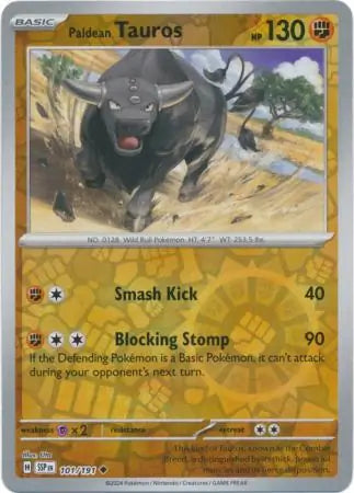Paldean Tauros 101 191 101/191 (SV08: Surging Sparks)  - Reverse Holofoil | Good Games Adelaide SA
