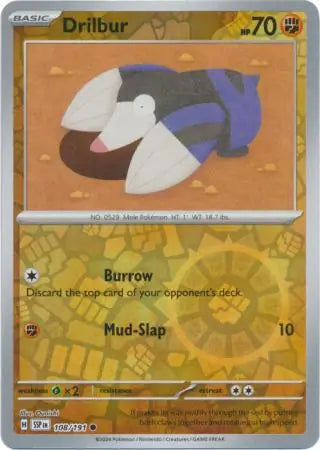 Drilbur 108/191 (SV08: Surging Sparks)  - Reverse Holofoil | Good Games Adelaide SA