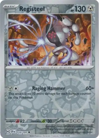 Registeel 125/191 (SV08: Surging Sparks)  - Reverse Holofoil | Good Games Adelaide SA