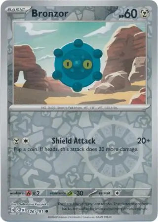 Bronzor 126/191 (SV08: Surging Sparks)  - Reverse Holofoil | Good Games Adelaide SA