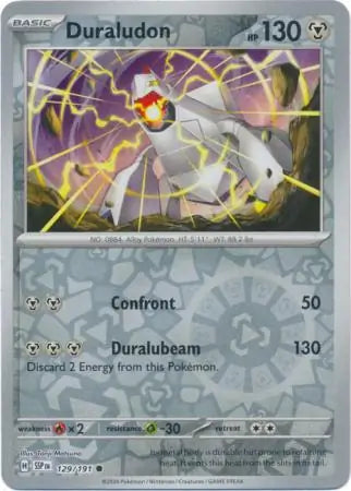 Duraludon 129/191 (SV08: Surging Sparks)  - Reverse Holofoil | Good Games Adelaide SA