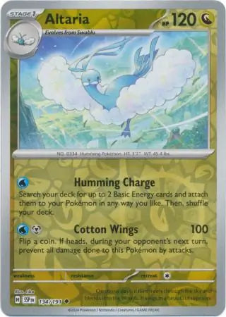 Altaria 134/191 (SV08: Surging Sparks)  - Reverse Holofoil | Good Games Adelaide SA