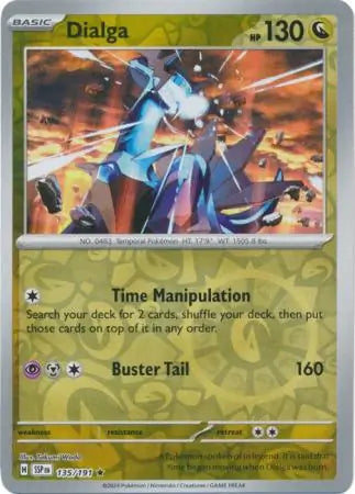 Dialga 135/191 (SV08: Surging Sparks)  - Reverse Holofoil | Good Games Adelaide SA