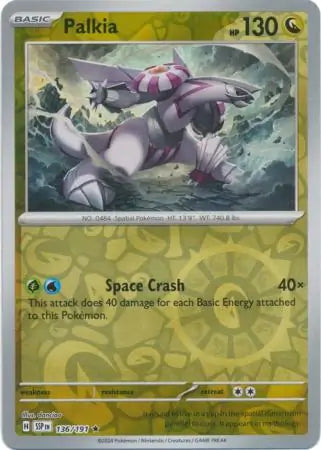 Palkia 136/191 (SV08: Surging Sparks)  - Reverse Holofoil | Good Games Adelaide SA