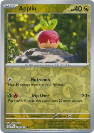 Applin 138/191 (SV08: Surging Sparks)  - Reverse Holofoil | Good Games Adelaide SA