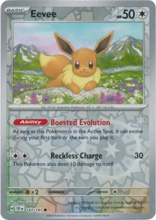 Eevee 143/191 (SV08: Surging Sparks)  - Reverse Holofoil | Good Games Adelaide SA