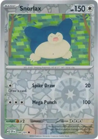 Snorlax 144/191 (SV08: Surging Sparks)  - Reverse Holofoil | Good Games Adelaide SA