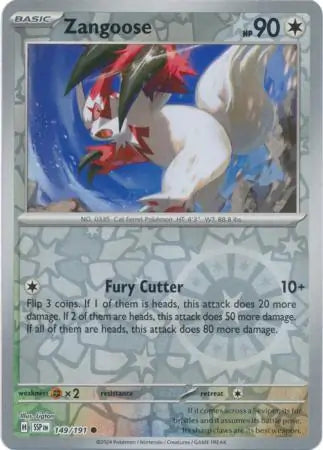 Zangoose 149/191 (SV08: Surging Sparks)  - Reverse Holofoil | Good Games Adelaide SA