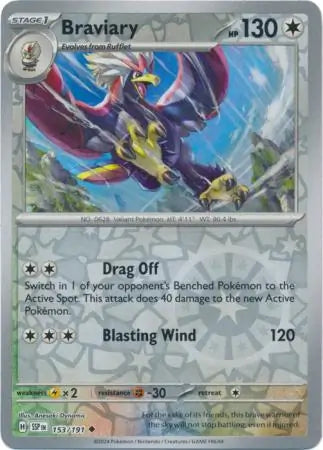Braviary 153/191 (SV08: Surging Sparks)  - Reverse Holofoil | Good Games Adelaide SA